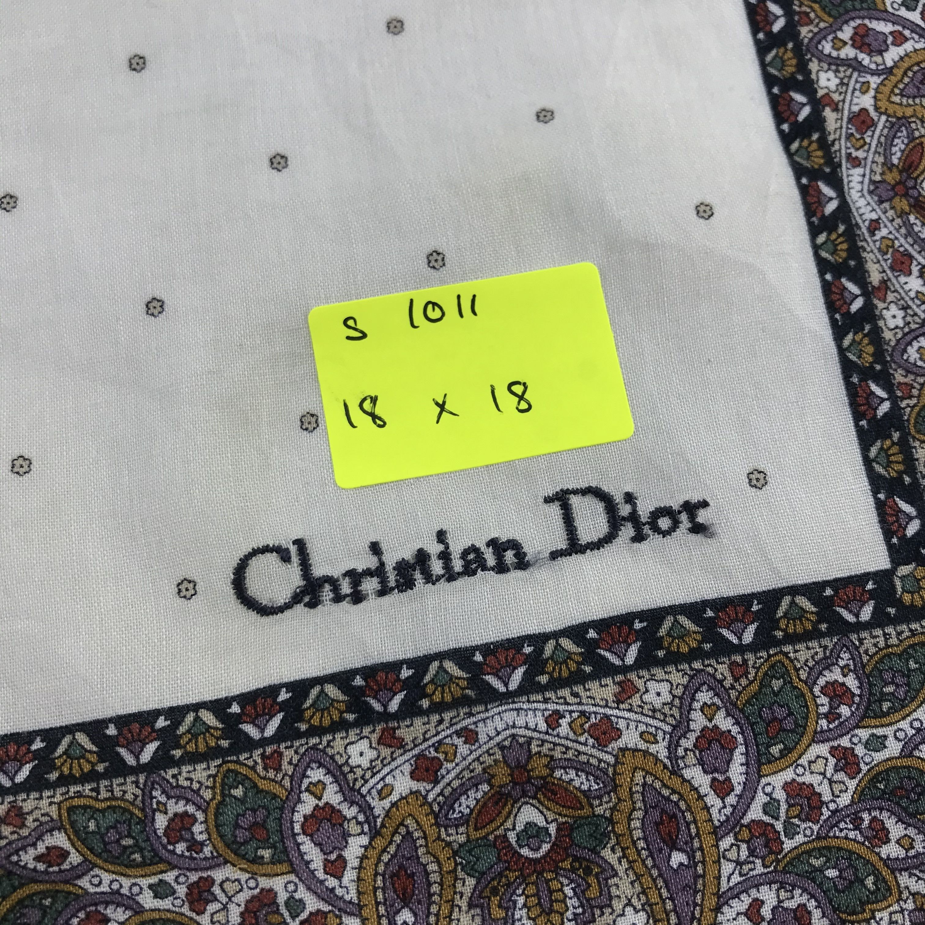 Christian Dior Monsieur × Vintage Christian Dior Bandana / Handkerchief / Neckerchief - S1011 Size ONE SIZE - 5 Thumbnail