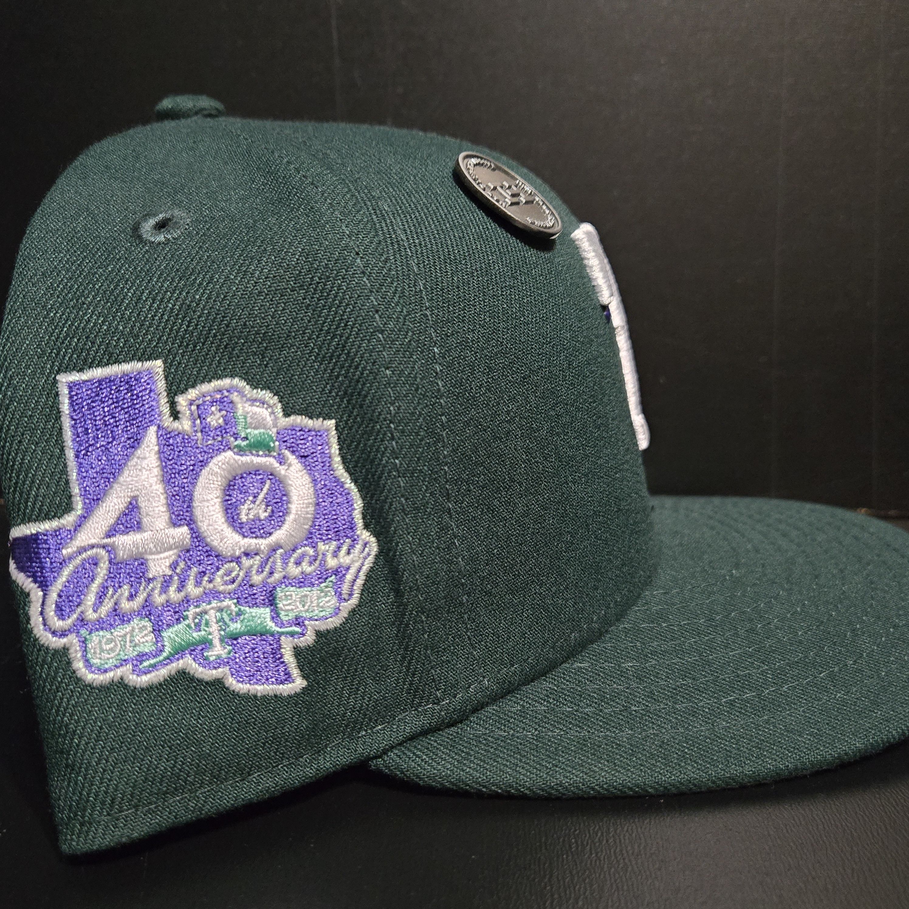 New Era 7 1/2 Texas Rangers Lavender Fields Hat Club New Era Fitted Size ONE SIZE - 2 Thumbnail