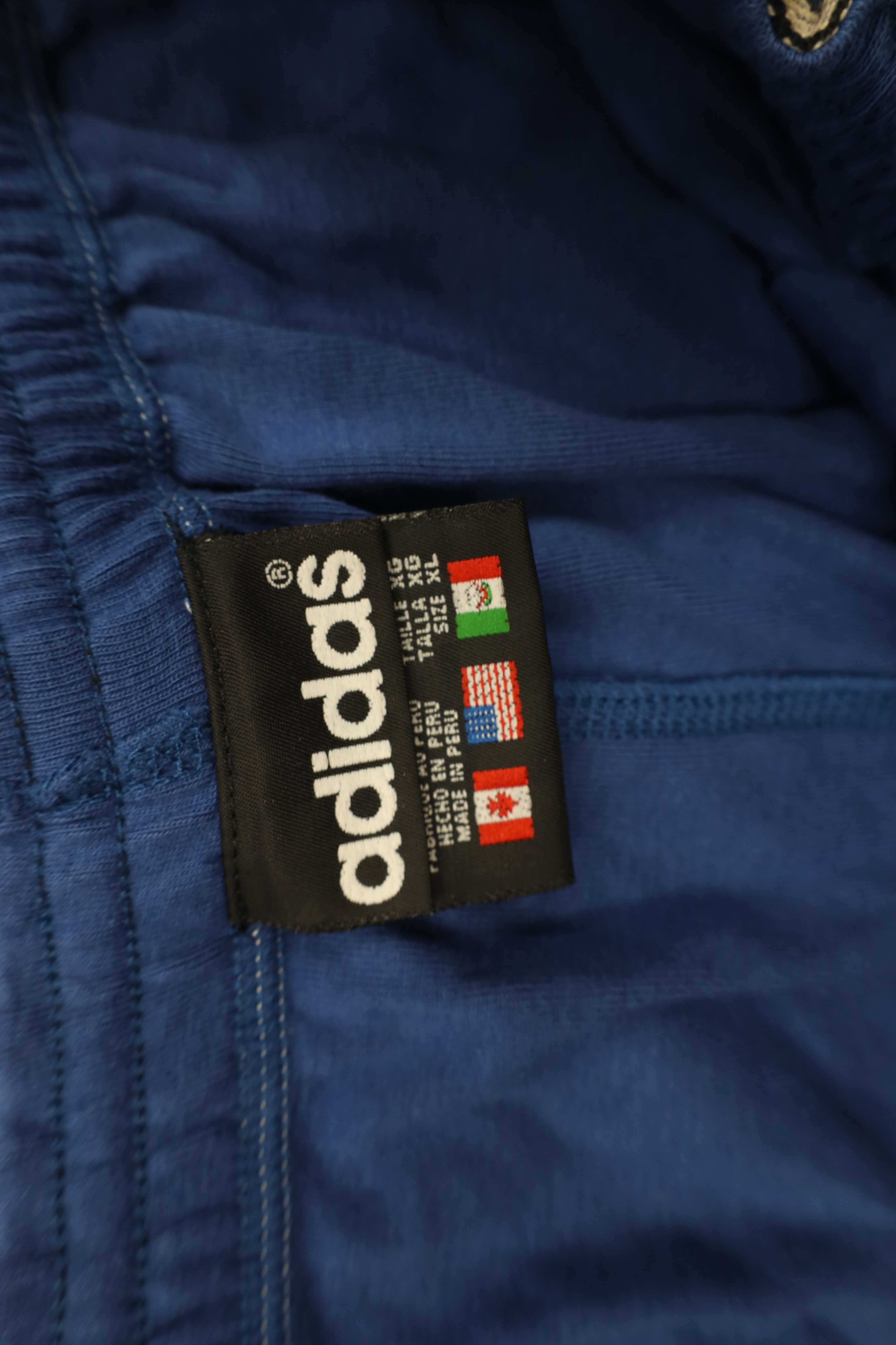 Adidas Deadstock Vintage 90s Adidas Striped Above Knee Shorts Blue Size US 36 / EU 52 - 11 Thumbnail