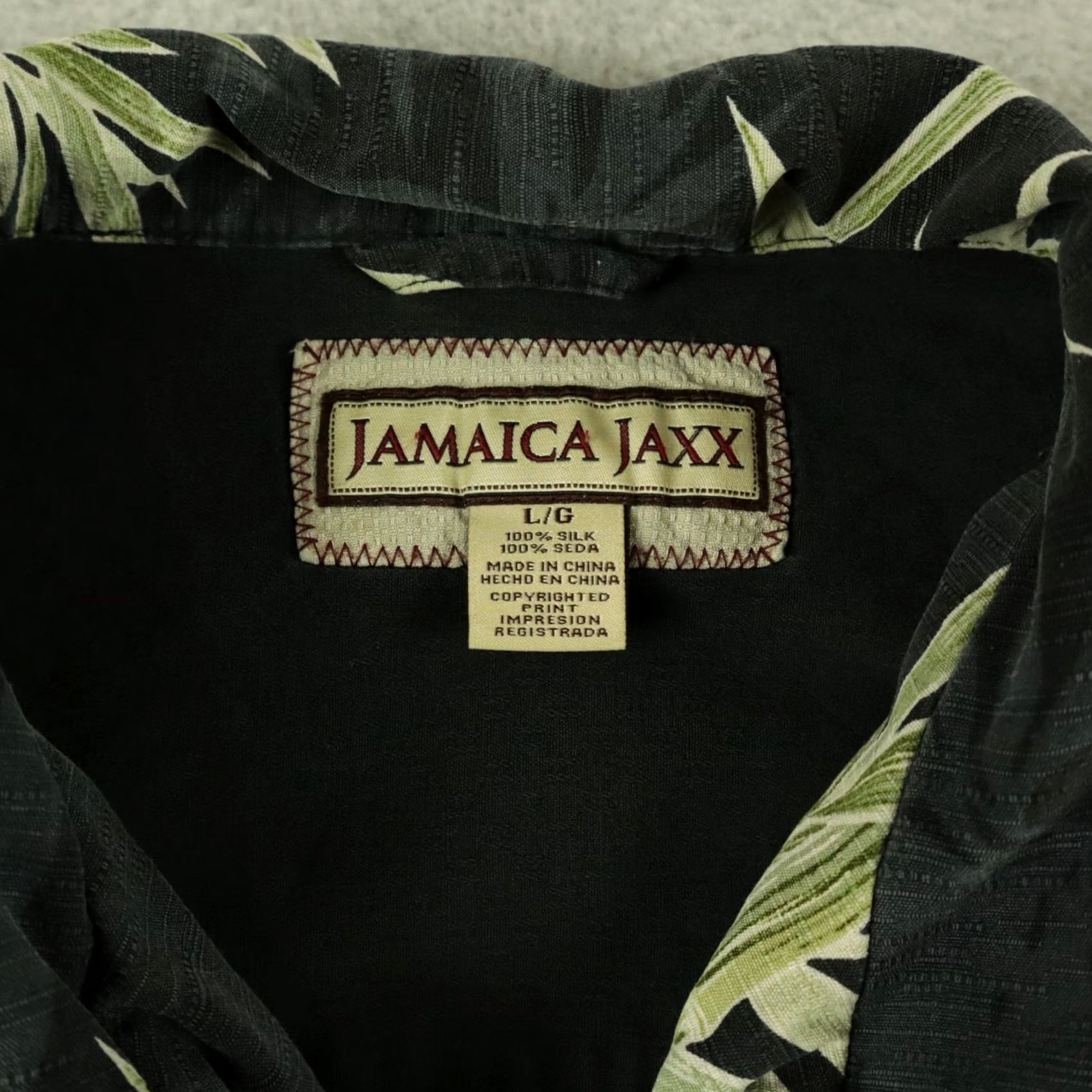 Vintage Jamaica Jaxx Shirt Mens Large Silk Hawaiian Tropical Casual Button Short Sleeve Size US L / EU 52-54 / 3 - 2 Thumbnail