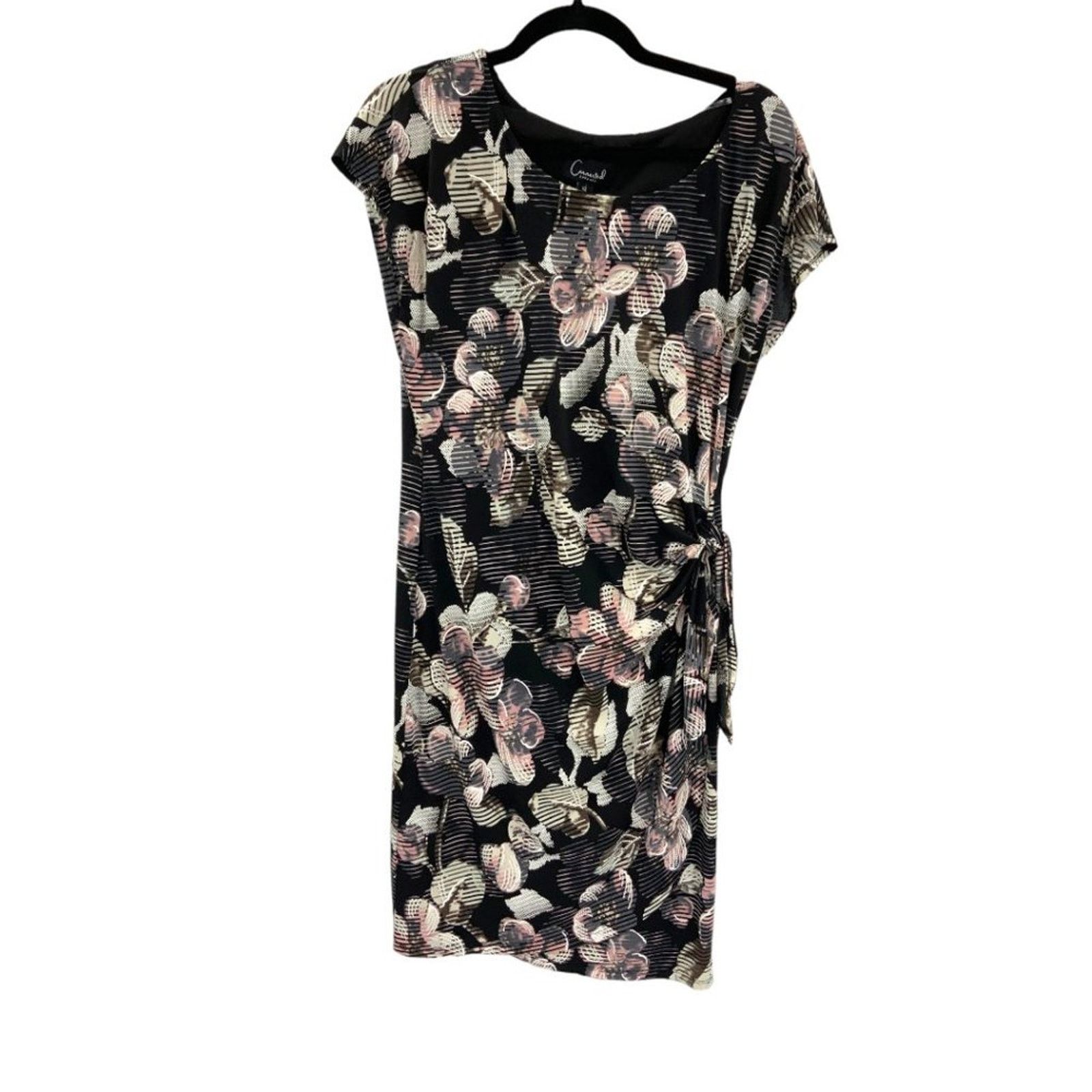Other Connected Apparel Floral Side Tie Sheath Dress Size 12 NWT Size XL / US 12-14 / IT 48-50 - 4 Thumbnail