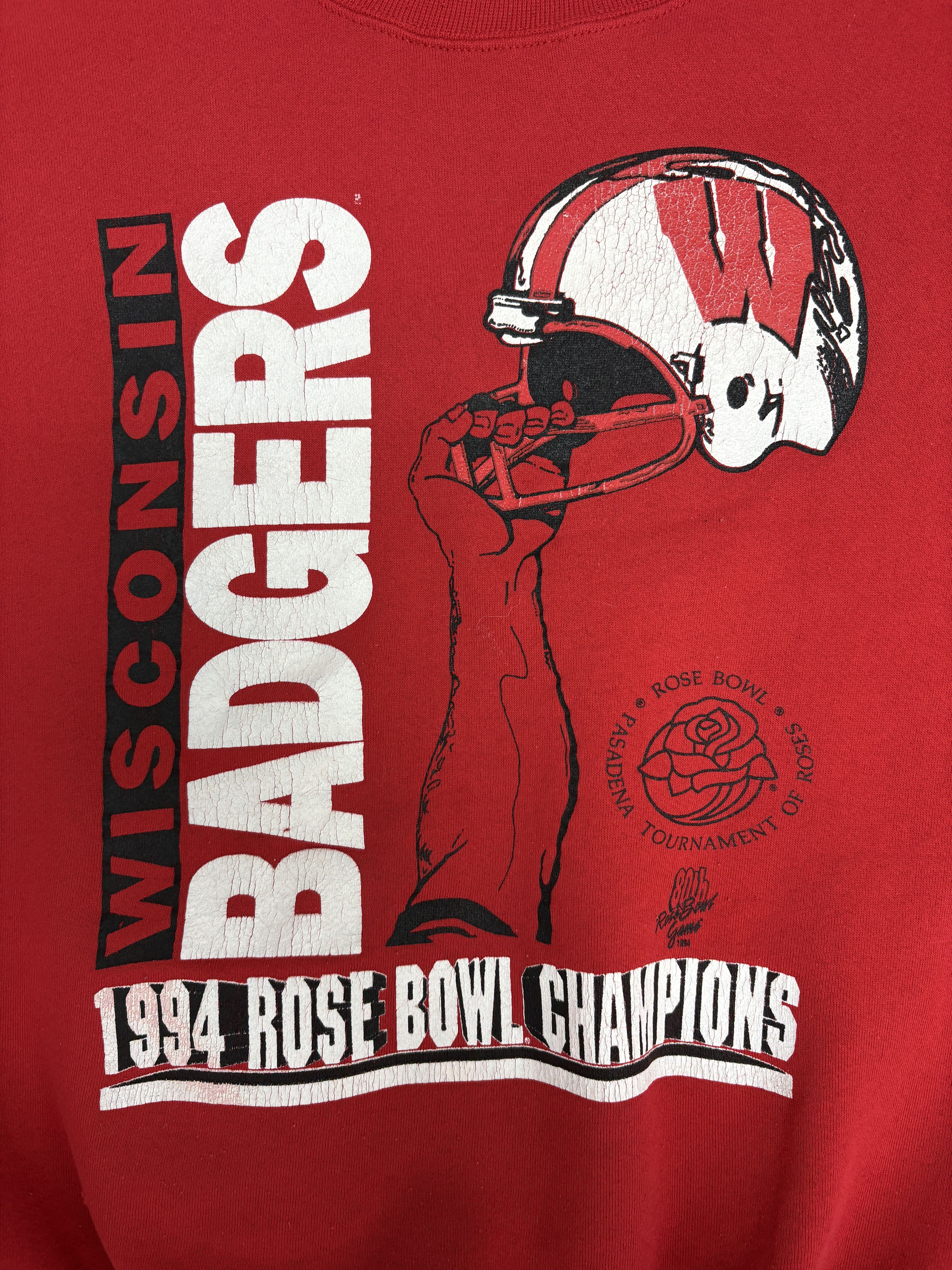 Vintage Wisconsin Badgers Rose Bowl 1994 Champions Vintage Crewneck Size US XXL / EU 58 / 5 - 2 Thumbnail