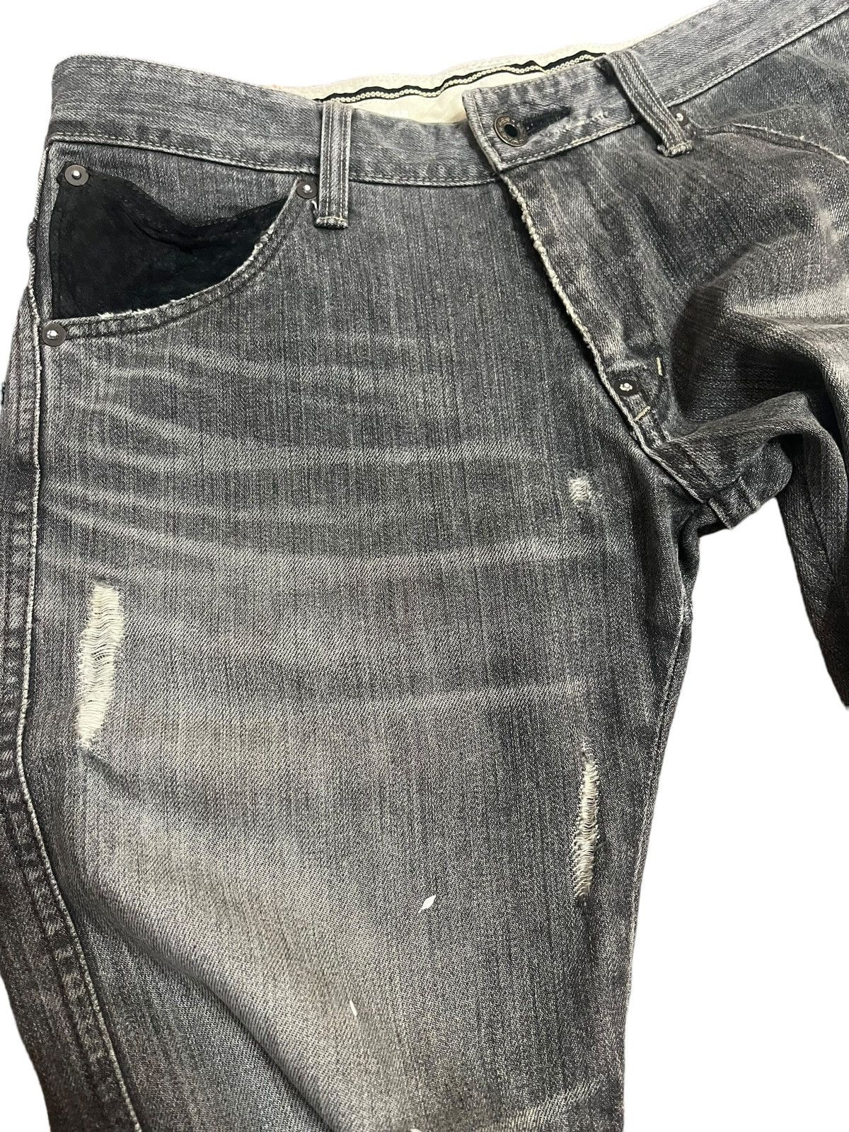 14th Addiction × FACTOTUM × Jean Factotum Japanese Distress jeans size 32 x 33 inches Size US 32 / EU 48 - 9 Thumbnail