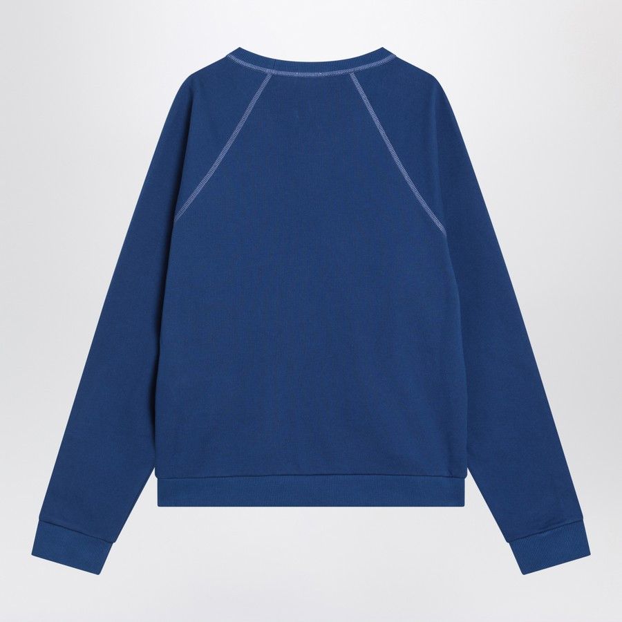 Celine o1d2blof0226 Cotton Logo Sweatshirt in Blue Size US L / EU 52-54 / 3 - 2 Thumbnail