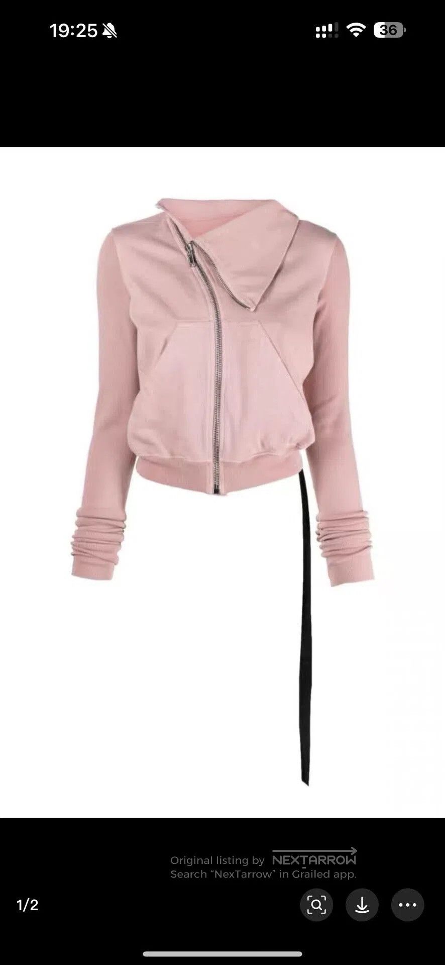 Rick Owens Drkshdw rick owens drkshdw pink cropped hoodie. Size XS / US 0-2 / IT 36-38 - 6 Thumbnail