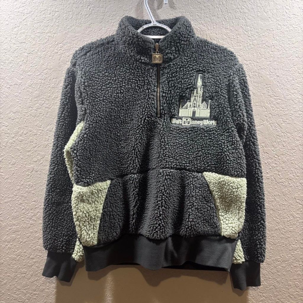 Disney Disney Castle Sherpa Pullover - grey and cream Size S / US 4 / IT 40 - 1 Thumbnail