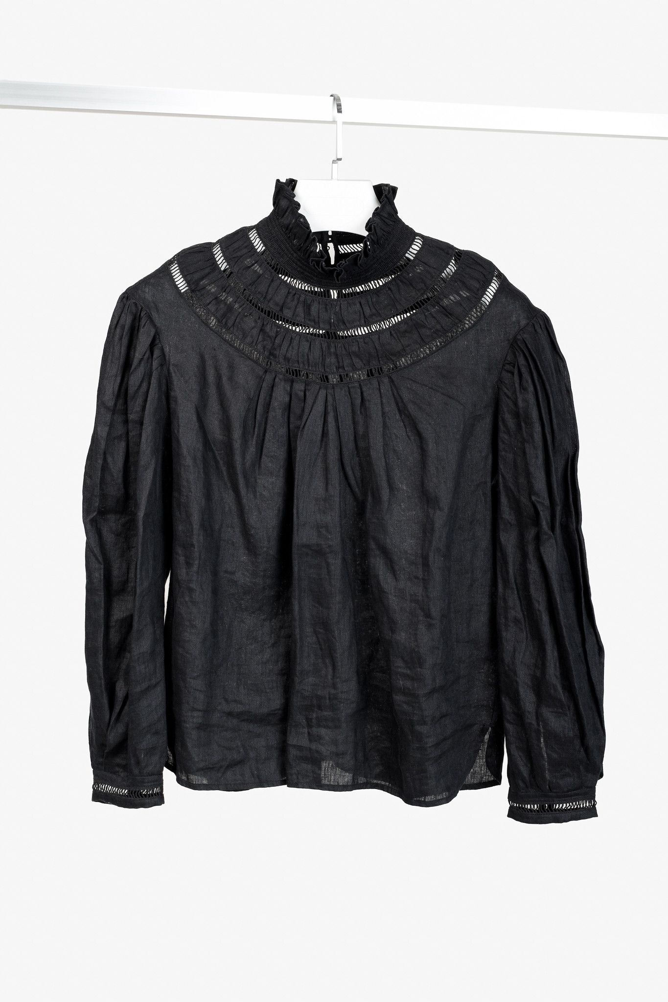 Isabel Marant Isabel Marant Etoile Resort 2020 Amalia Ruffle-Neck Blouse Size M / US 6-8 / IT 42-44 - 1 Thumbnail