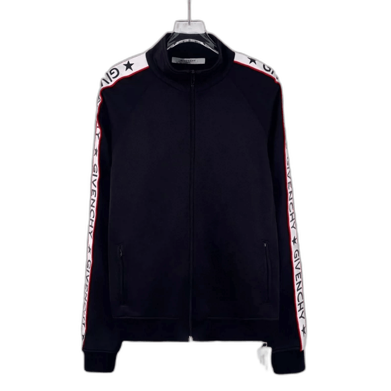 Givenchy Givenchy Givenchy Black Logo Zip Long Sleeve Jacket -2507 Size US L / EU 52-54 / 3 - 1 Thumbnail