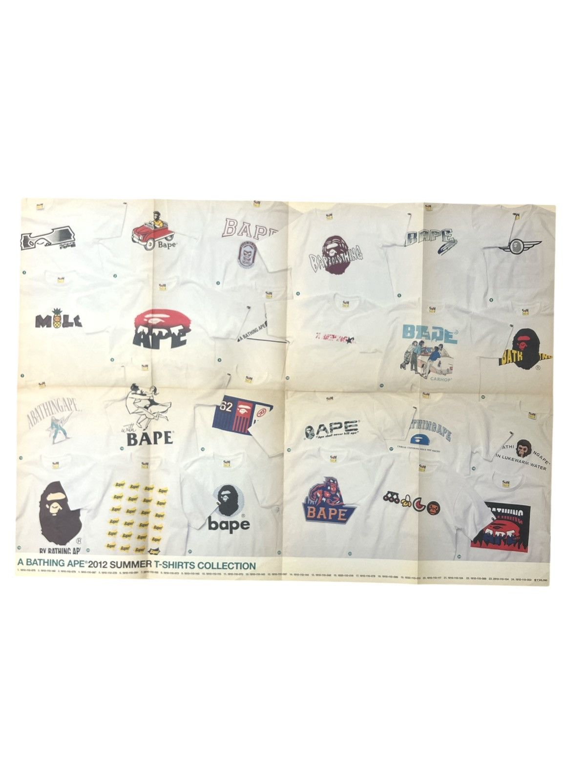 Bape BAPE Poster T-shirt 2012 Logo Car Hop A Bathing Ape Size ONE SIZE - 1 Thumbnail