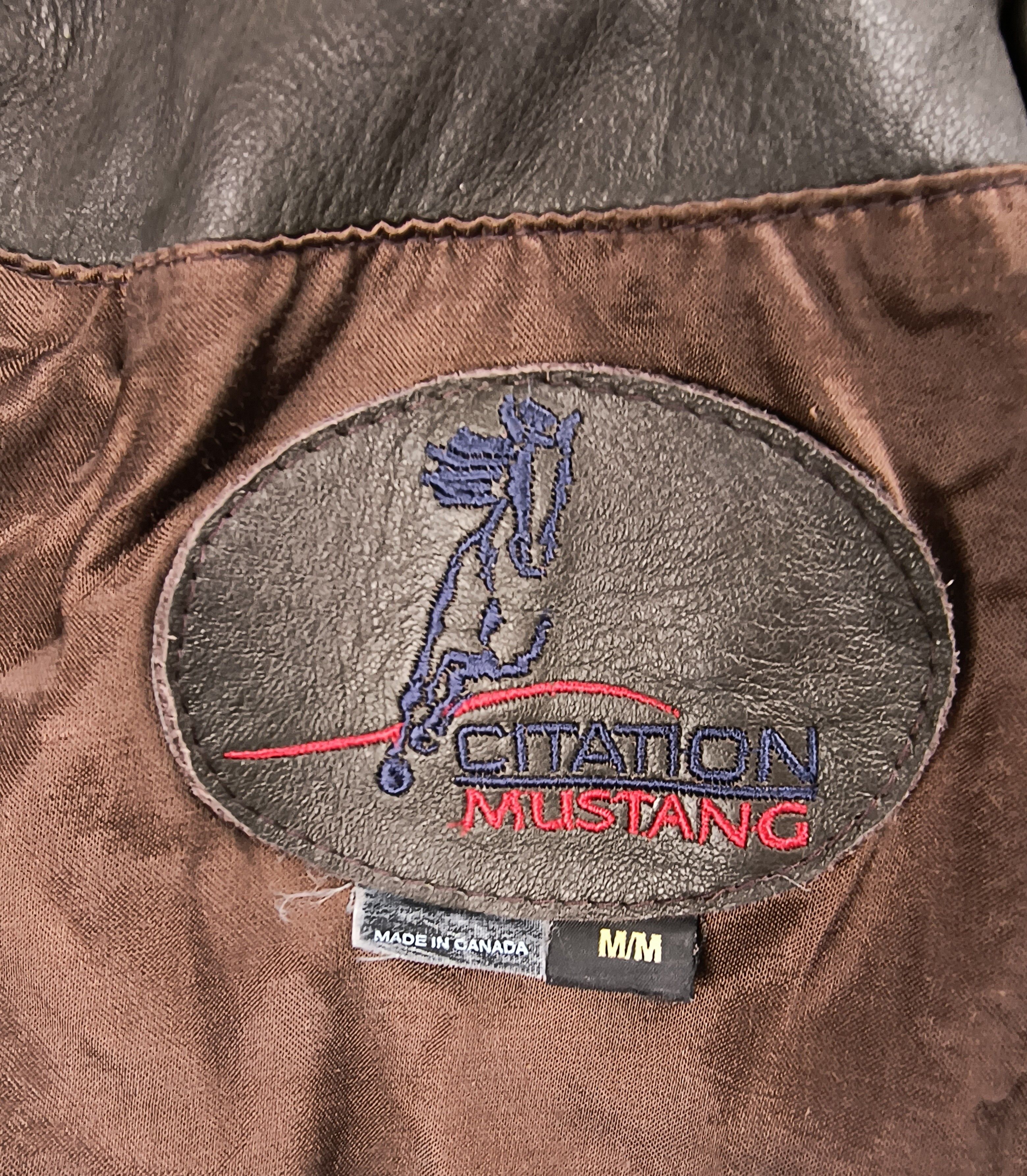 Vintage Vintage Citation Mustang model 510 pilot leather jacket Size US M / EU 48-50 / 2 - 6 Thumbnail