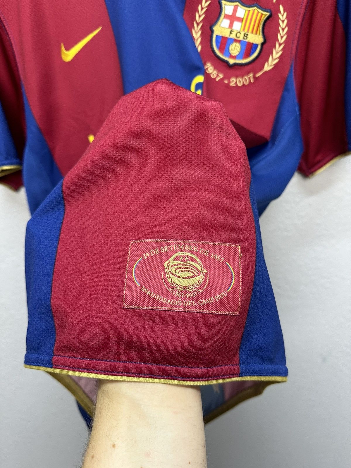 Vintage Vintage Nike Barcelona 2007 2008 Football Soccer Jersey Size US S / EU 44-46 / 1 - 7 Thumbnail