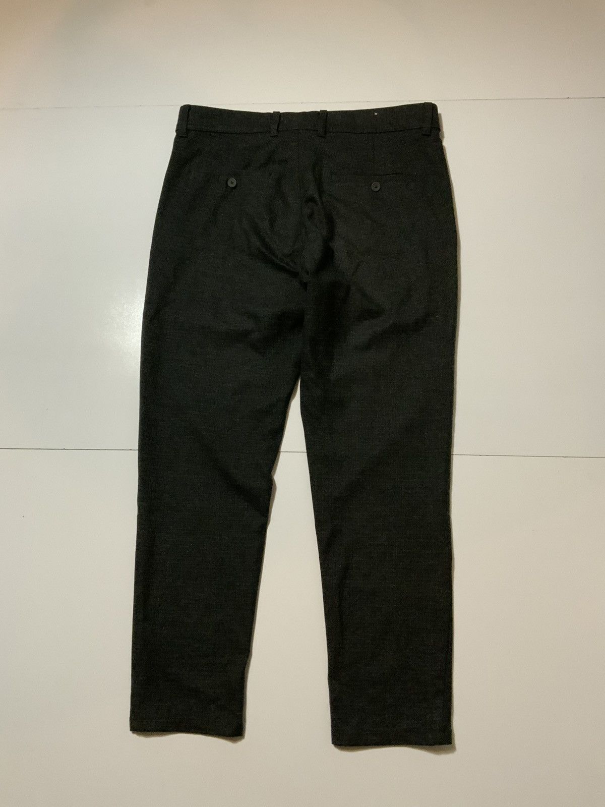 Zara Zara Man Charcoal Stretch Polyester Flat Front Trouser Pants Size US 32 / EU 48 - 3 Thumbnail