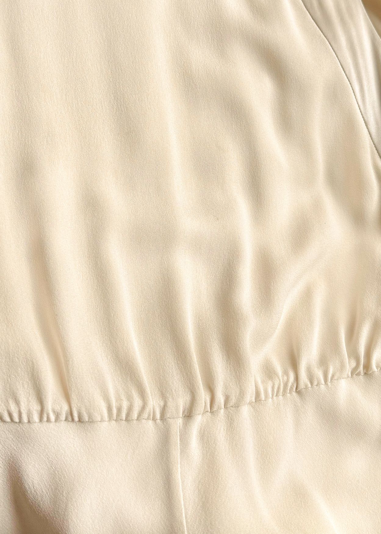 Brunello Cucinelli Brunello Cucinelli Ivory Silk Midi Sleeveless Dress Size S / US 4 / IT 40 - 12 Thumbnail