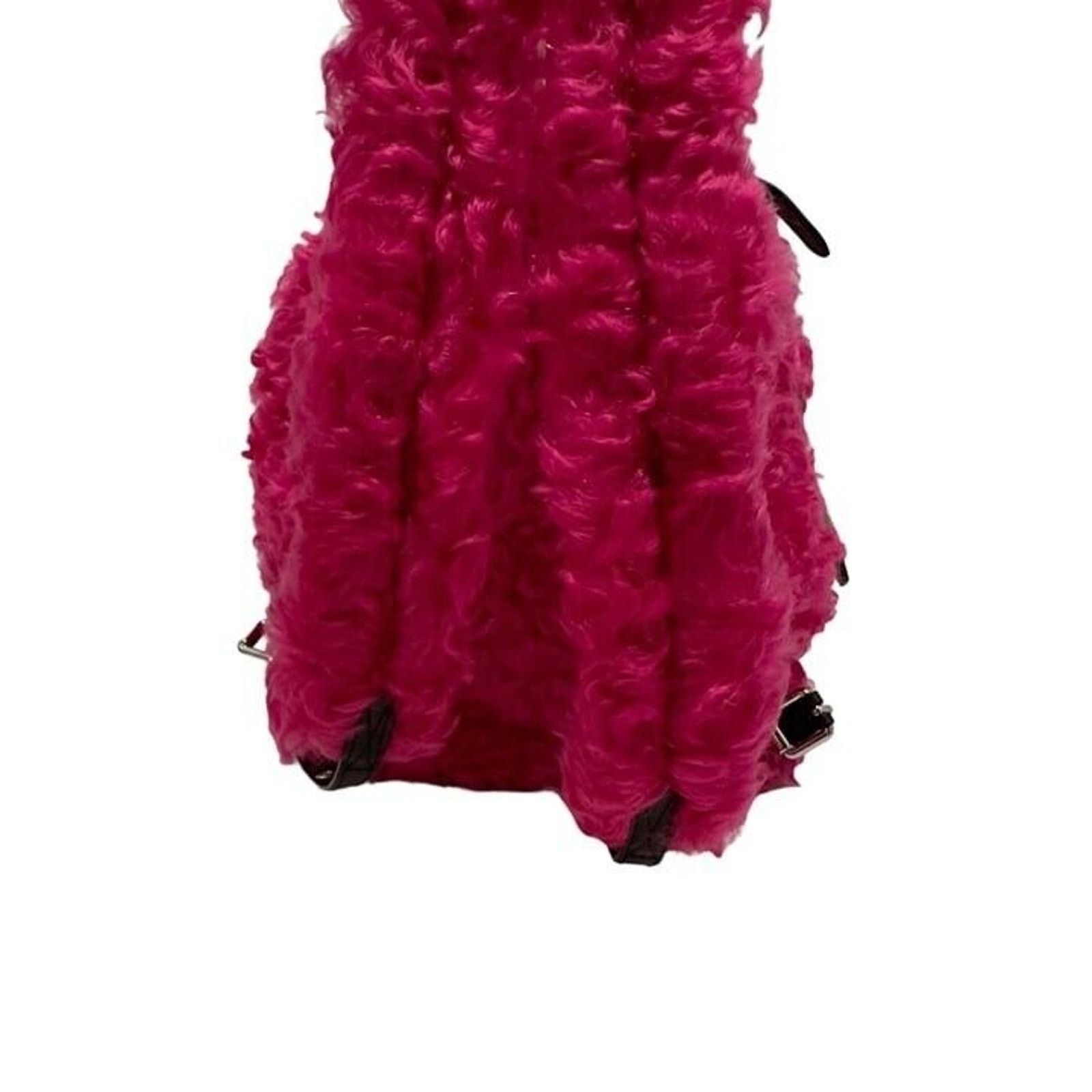 Moschino Moschino Pink Fur Backpack Size ONE SIZE - 4 Thumbnail