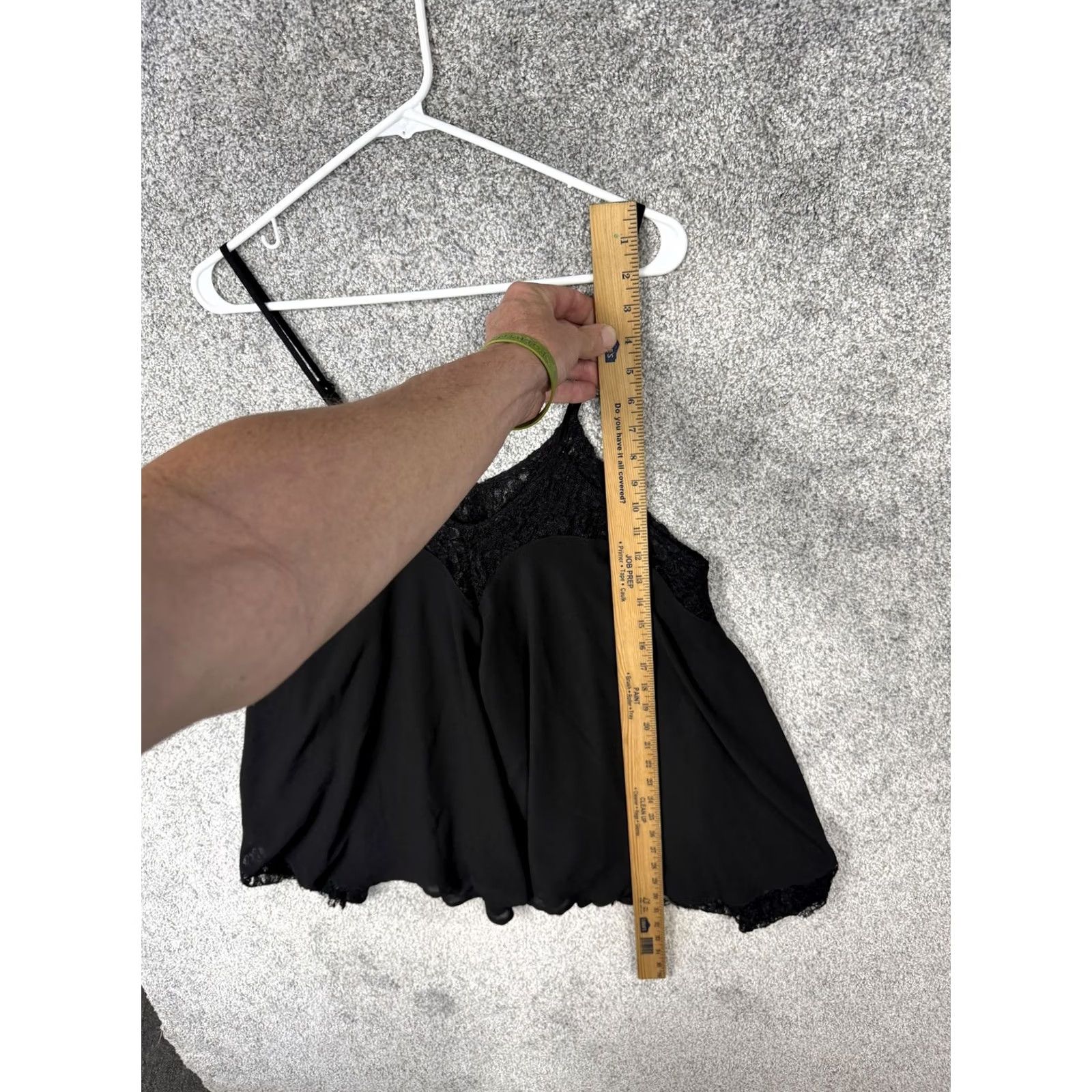 Vintage Body Central S Black Lace Cami Gothic Y2K Feminine Romantic Coquette Dark Fairy Size ONE SIZE - 2 Thumbnail