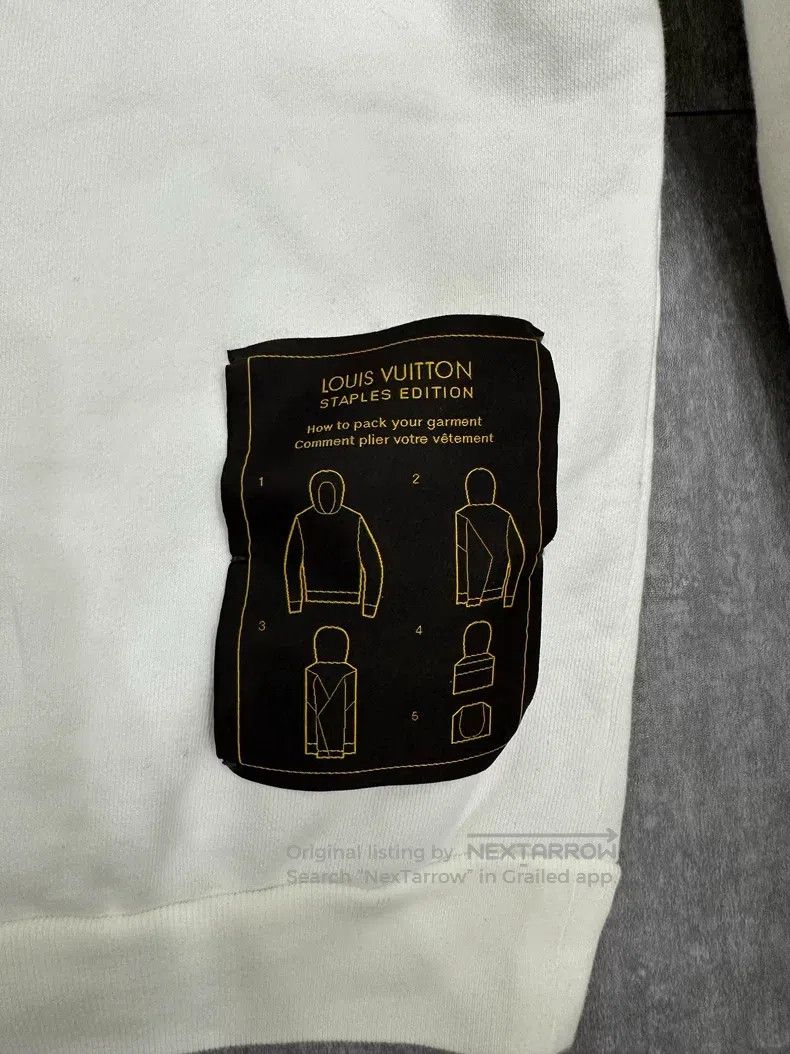 Louis Vuitton Louis Vuitton White Hooded Long Sleeve Sweatshirt Size US XL / EU 56 / 4 - 6 Thumbnail