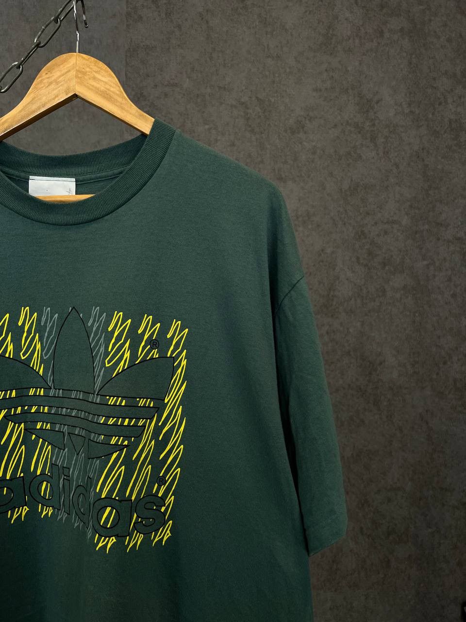 Adidas × Vintage Adidas vintage big center logo single stitch tee Size US XL / EU 56 / 4 - 2 Thumbnail