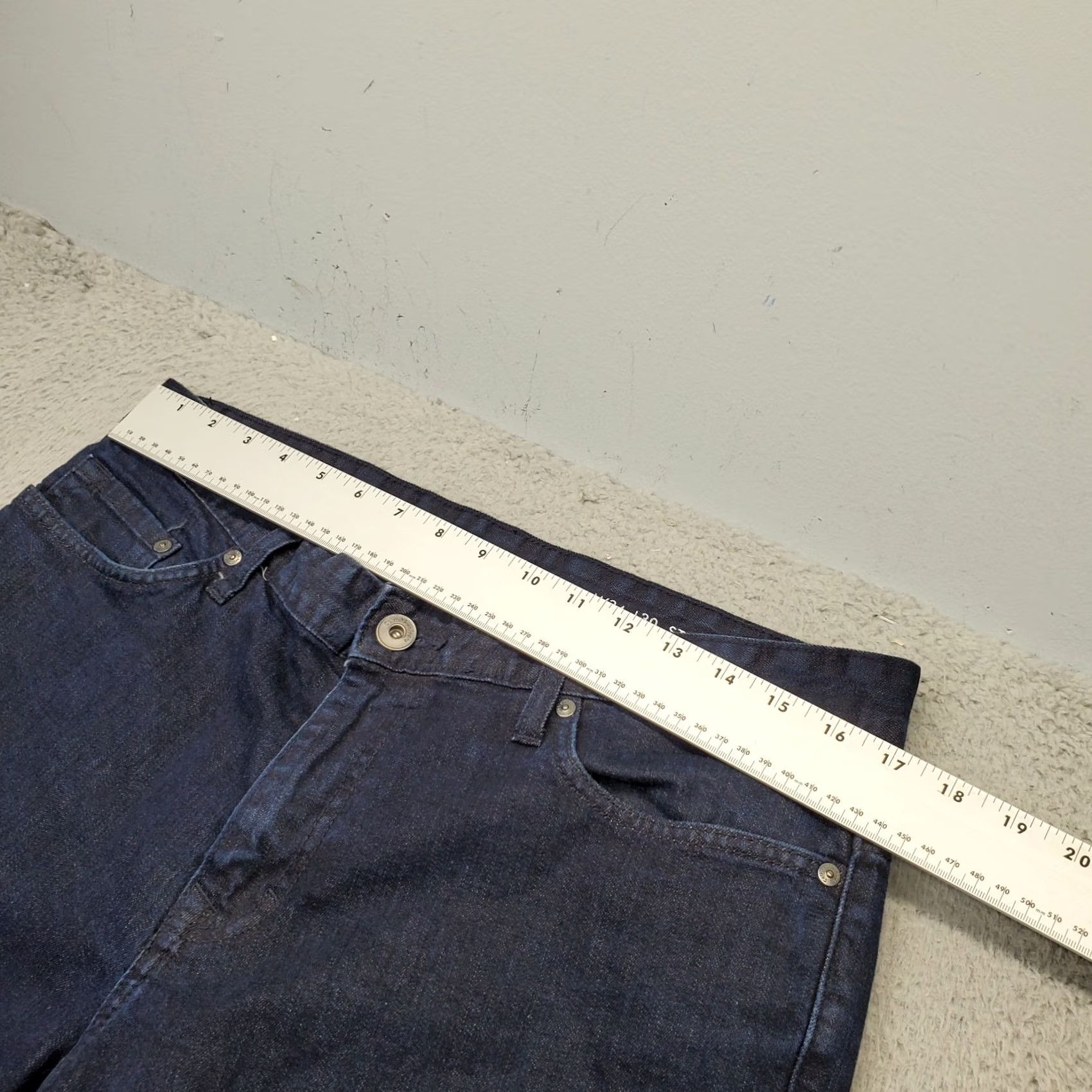 Calvin Klein Calvin Klein Jeans Mens 34 Navy Denim Casual Dark Wash Stretch Straight Leg Shirt? Size US 34 / EU 50 - 5 Thumbnail