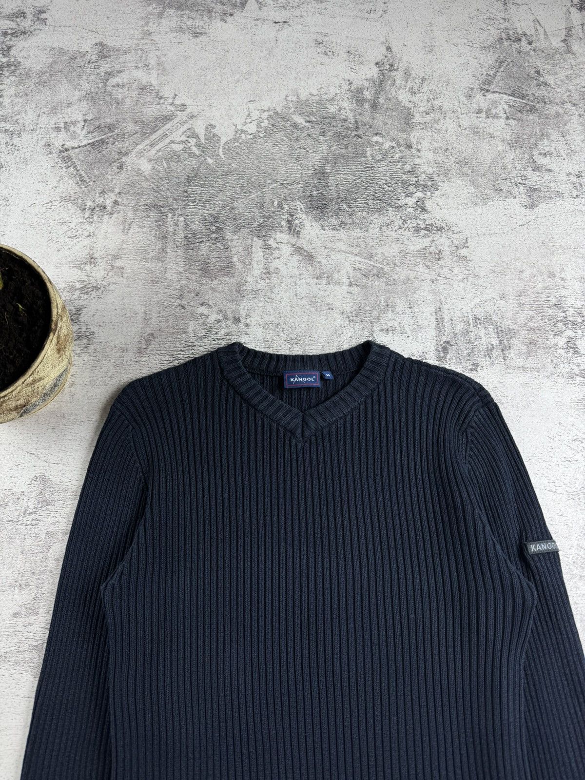 Kangol Vintage Kangol 90S Distressed Faded Thrashed Y2K Striped Knit Sweater Pullover Size US M / EU 48-50 / 2 - 6 Thumbnail