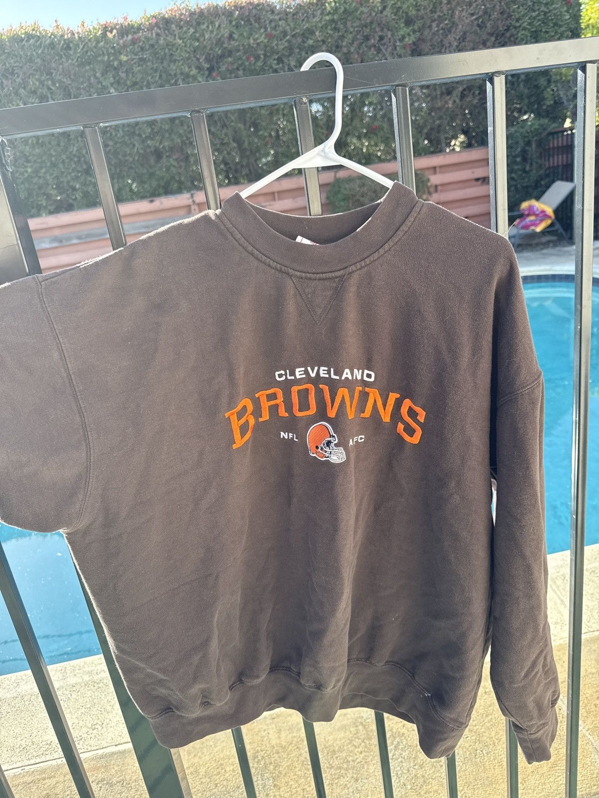 NFL × Vintage NFL x Cleveland Browns Crewneck Vintage Size US XL / EU 56 / 4 - 4 Thumbnail