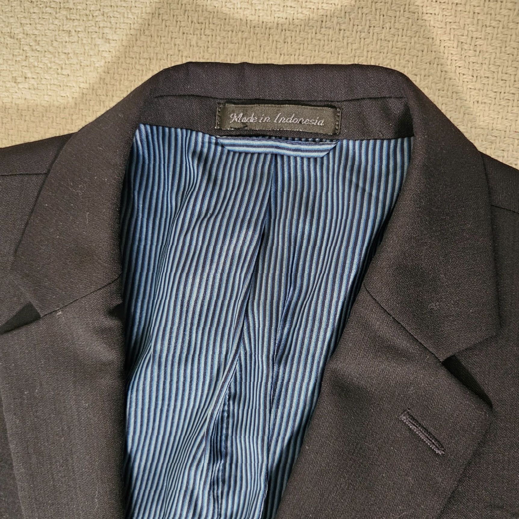 Calvin Klein Calvin Klein Blazer Jacket Mens 42L Slim Fit Long Wool Black Size 42R - 2 Thumbnail