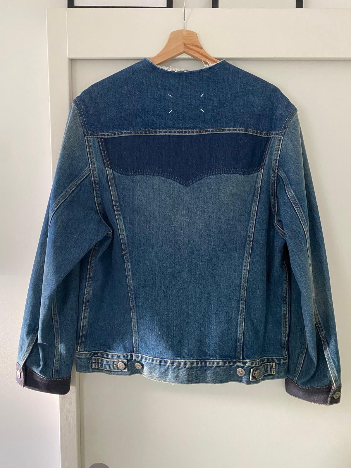 Maison Margiela Margiela 10 raw cut collar patchwork denim jacket Size M / US 6-8 / IT 42-44 - 3 Thumbnail