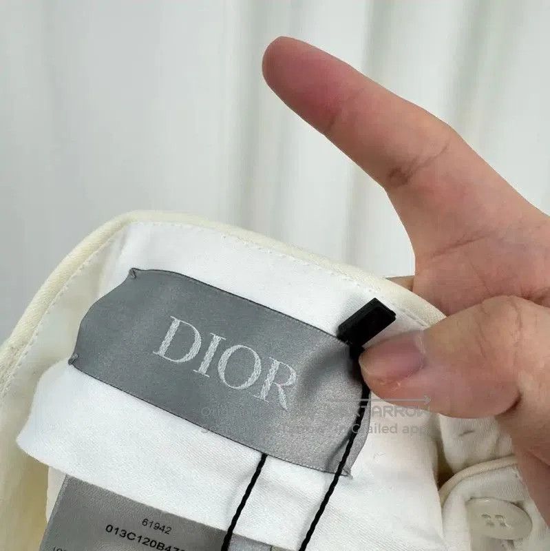 Dior Dior Cream Wool Casual Pants for Men . Size US 27 - 5 Thumbnail
