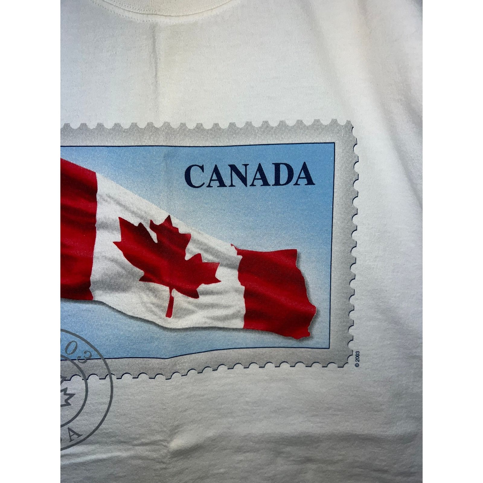 Vintage Womens Vintage Canada Shirt Canadian Flag Top Tee 2003 XL Size XL / US 12-14 / IT 48-50 - 3 Thumbnail