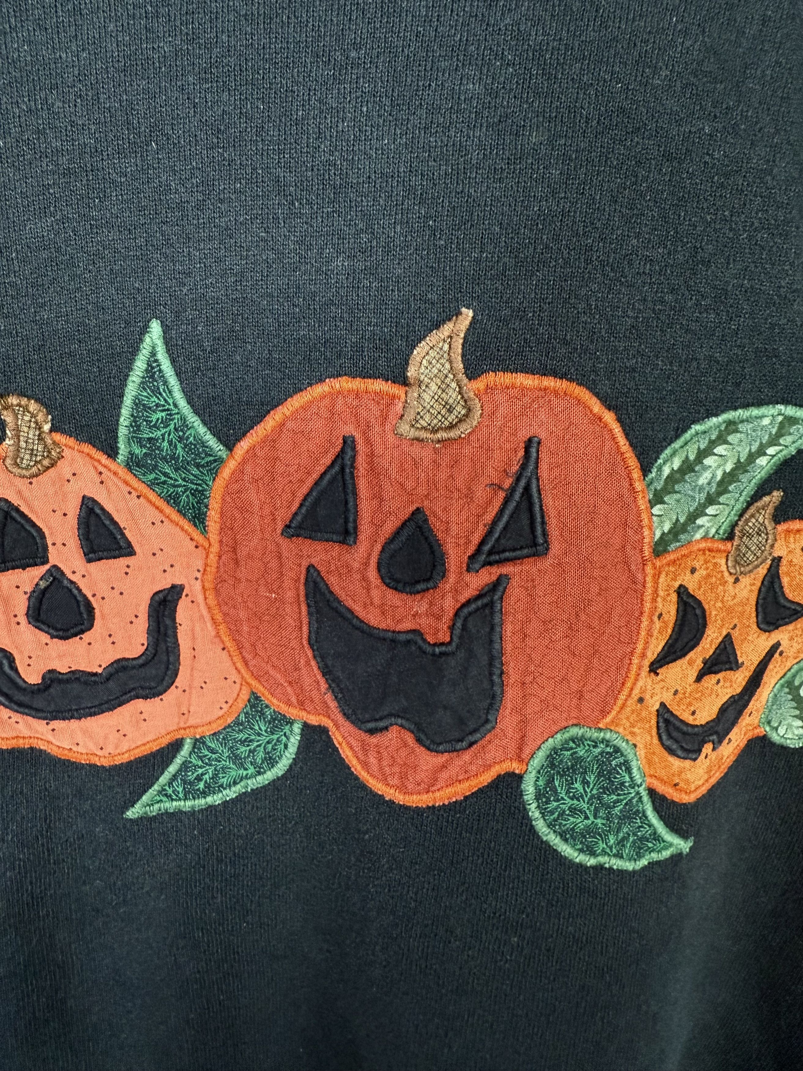 Vintage Vintage Halloween Pumpkin Sweatshirt Crewneck Size US XXL / EU 58 / 5 - 5 Thumbnail