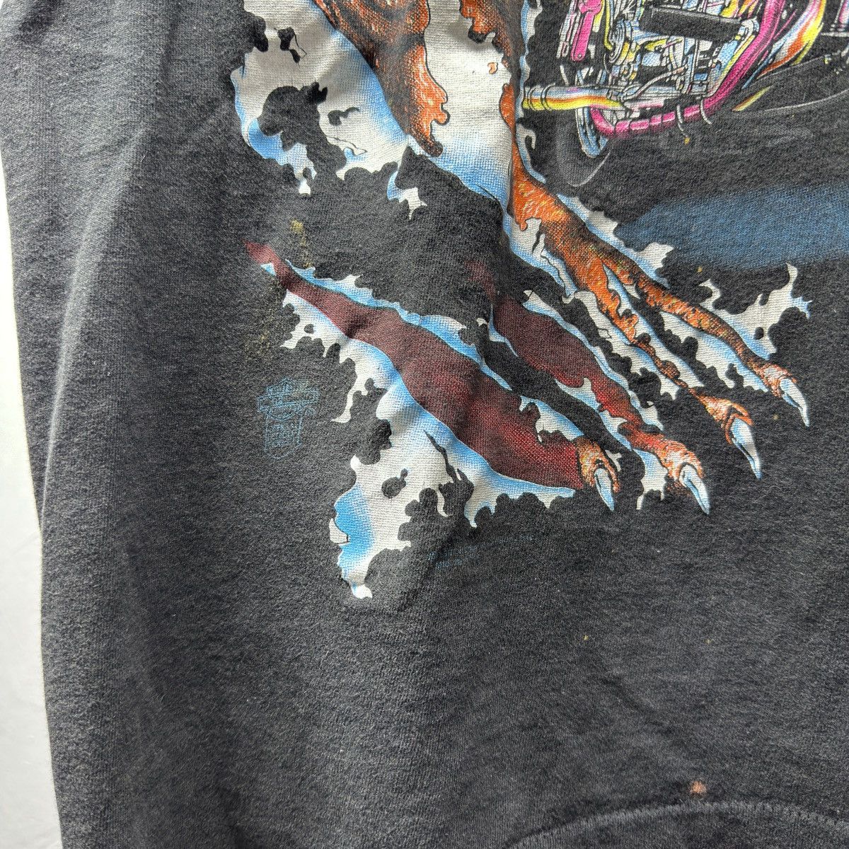 Harley Davidson 90s Harley Davidson Forever Wild Shirt ERD Grunge Faded WCC Size US XL / EU 56 / 4 - 4 Thumbnail