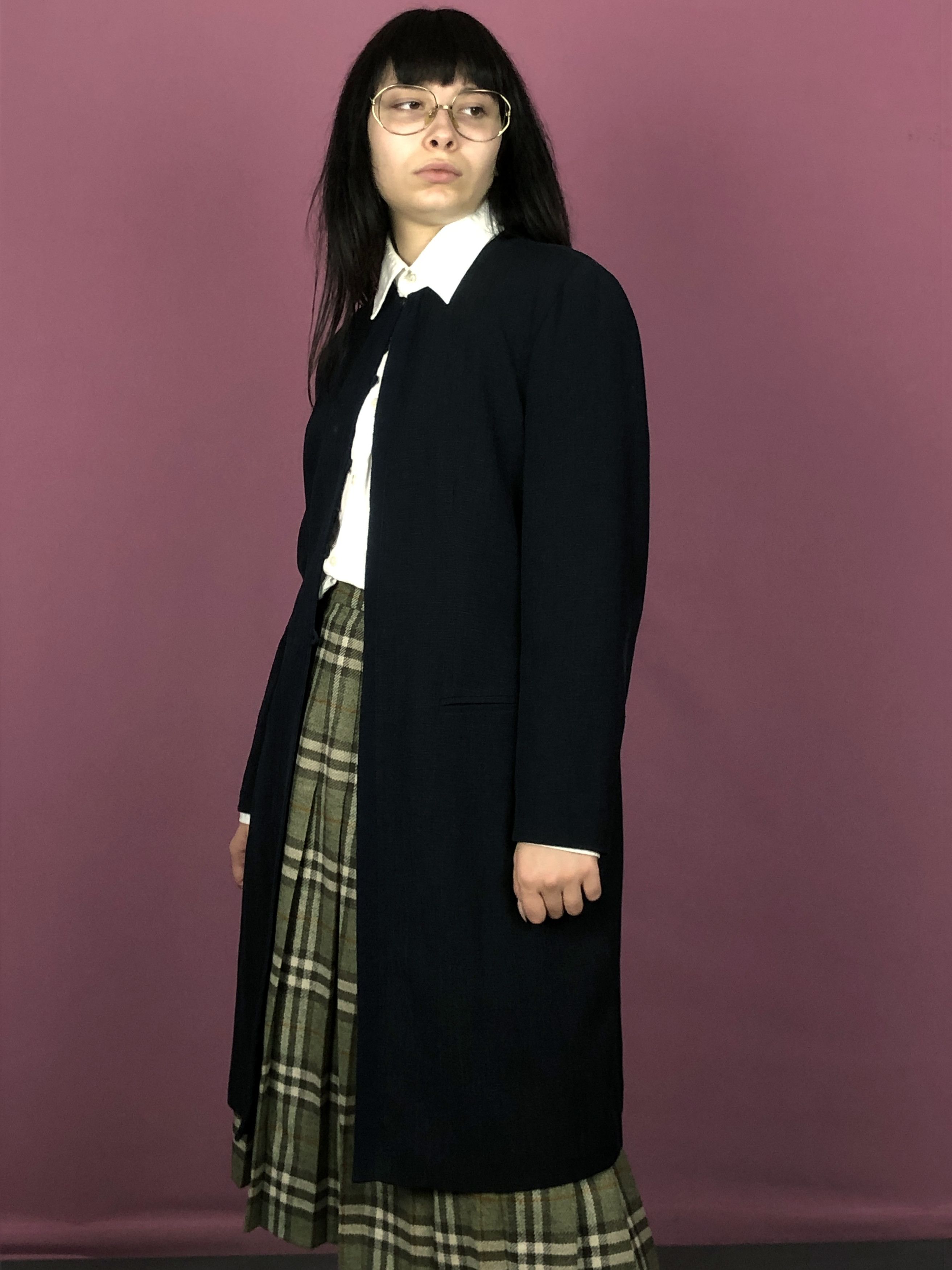 Armani × Giorgio Armani 90s Giorgio Armani Vintage Women's Silk Coat - Size 48 / M Size XL / US 12-14 / IT 48-50 - 2 Thumbnail