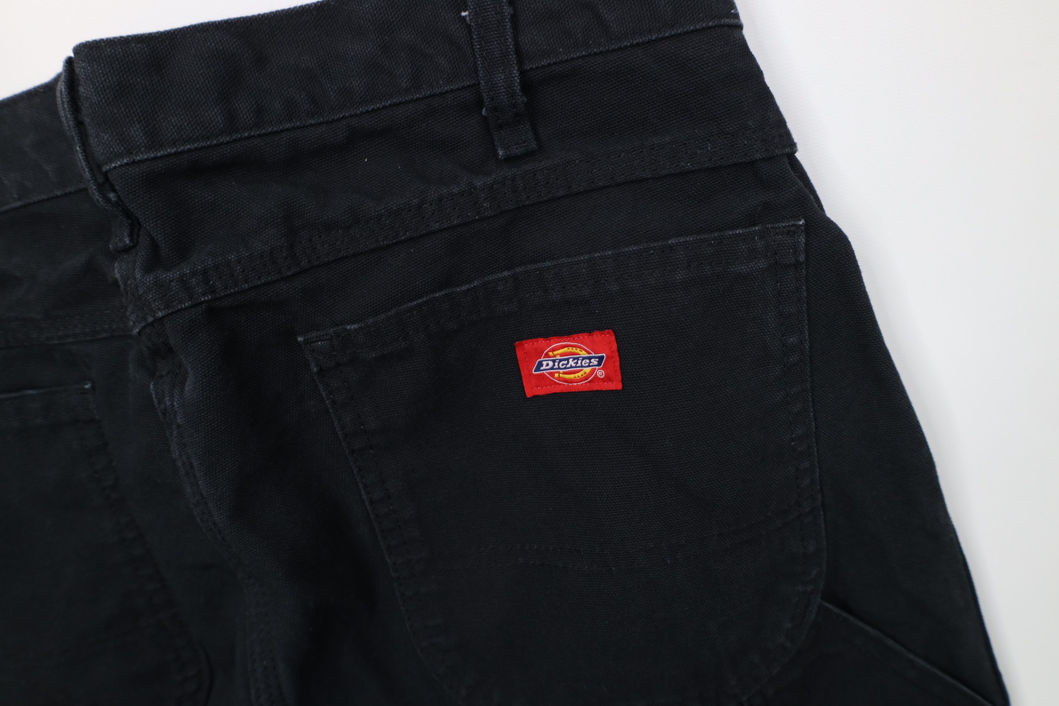 Dickies Vintage Y2K Dickies Wide Leg Dungaree Pants Black Cotton Size US 36 / EU 52 - 15 Thumbnail