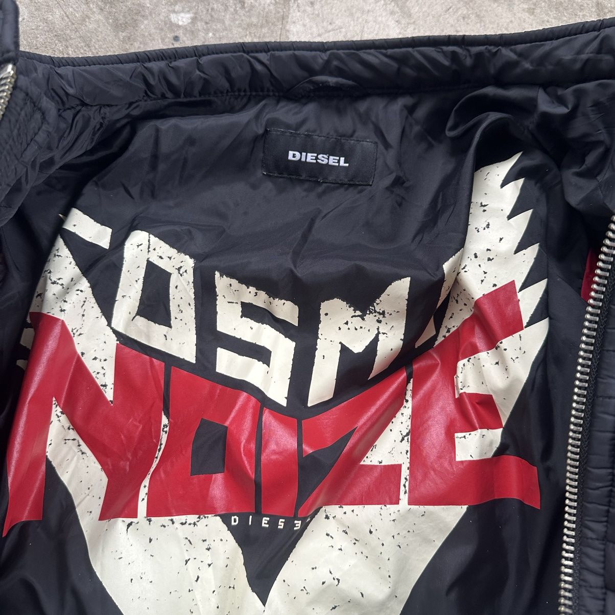 Diesel Diesel biker bomber jacket in black mens M avantgarde Size US M / EU 48-50 / 2 - 9 Thumbnail