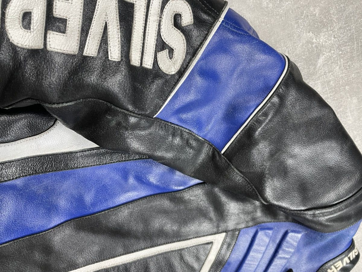 Genuine Leather × Vintage Rare! Vintage Racing Leather Biker Jacket 90s Size US M / EU 48-50 / 2 - 8 Thumbnail