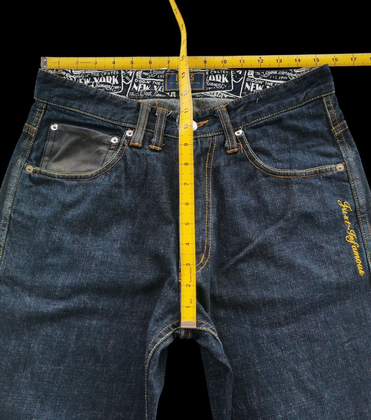 Tribal Streetwear Streetwear Ills Denim Washed Blue Grails Size US 31 - 11 Thumbnail