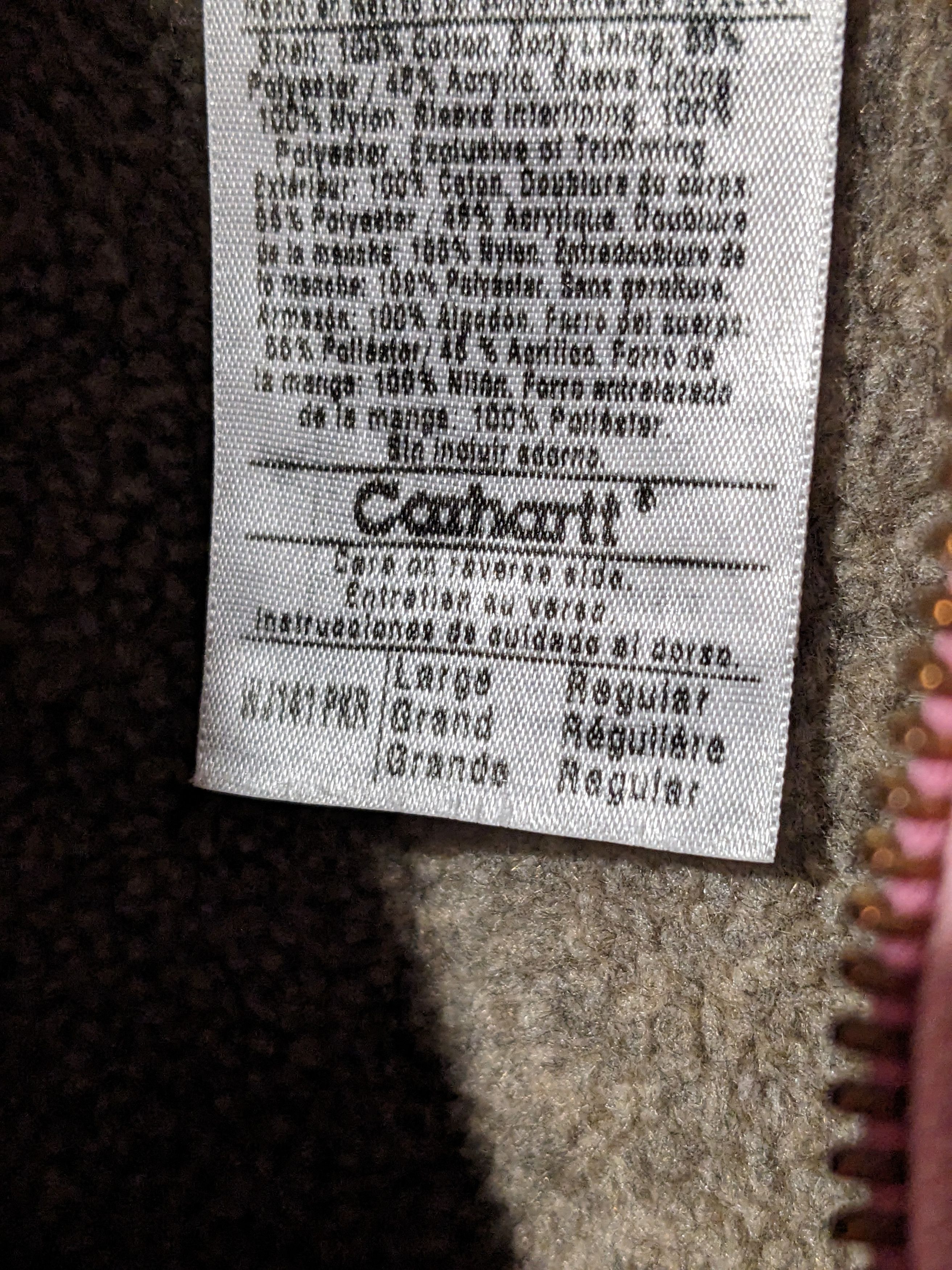 Carhartt × Vintage Vintage Carhartt For Womans WJ141 PKR Sherpa Lined Jacket Size L / US 10 / IT 46 - 3 Thumbnail