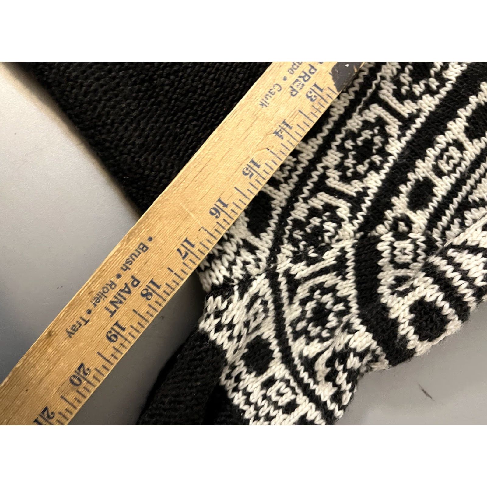 American Eagle Outfitters American Eagle Outfitters Nordic Sweater Shirt Women S Black Knit Pullover Boat Neck Long Sleeve Wool-Free Pattern Fall Winter Vintage No Size S / US 4 / IT 40 - 5 Thumbnail