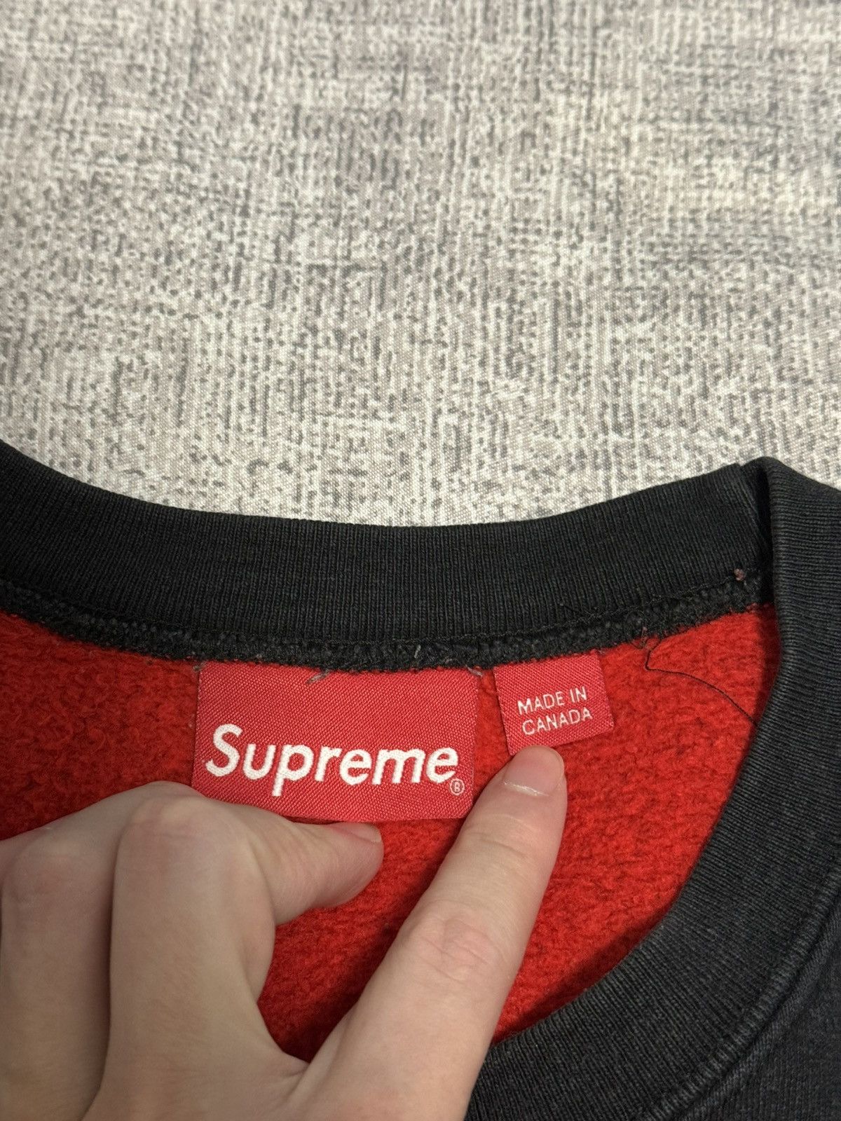 Supreme Supreme contrast small box crew crewneck Size US L / EU 52-54 / 3 - 4 Thumbnail