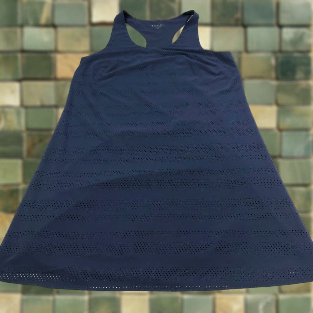 Athleta Athleta Tank Women M Blue Activewear Gym Tennis Pullover Racerback Sleeveless Striped Lightweight Athletic 446831 Size M / US 6-8 / IT 42-44 - 1 Thumbnail