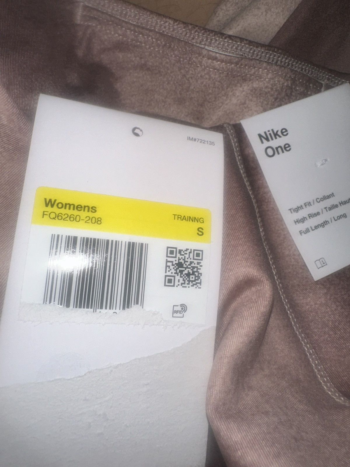 Nike Women Nike One High Rise Waist Printed Legging Dri-Fit Pants Size 26" / US 2 / IT 38 - 7 Thumbnail