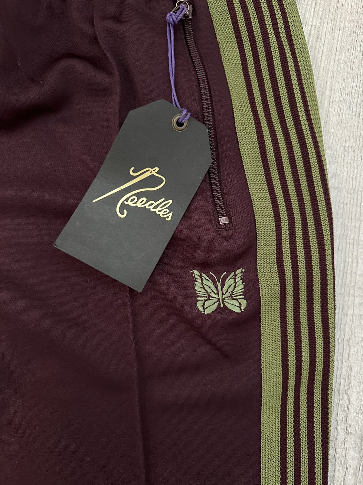 Needles Needles Track Pants Burgundy Size US 32 / EU 48 - 2 Thumbnail