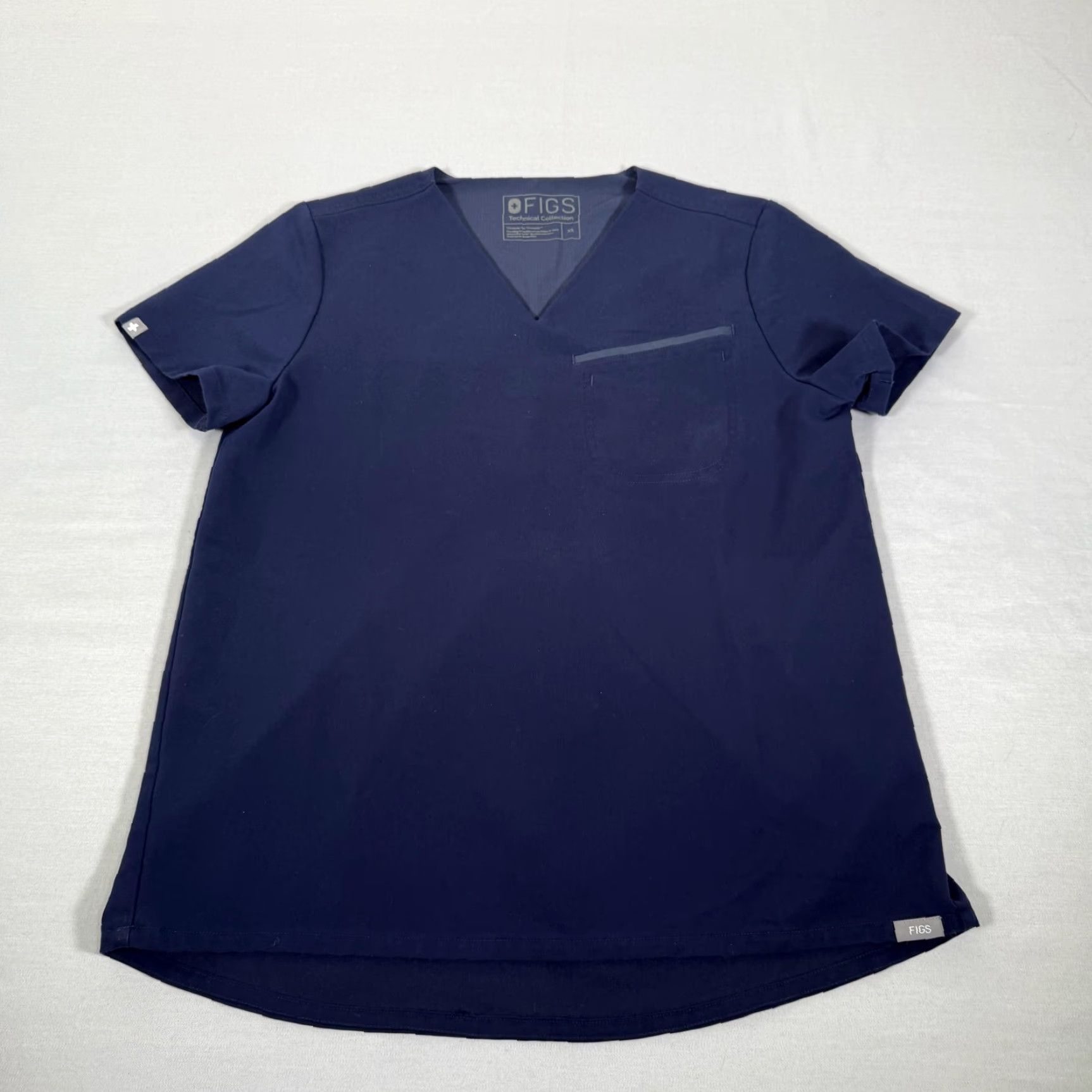 Vintage Figs Scrub Set Navy XS Technical Collection Jogger Pants Top Medical Womens Size XS / US 0-2 / IT 36-38 - 2 Thumbnail