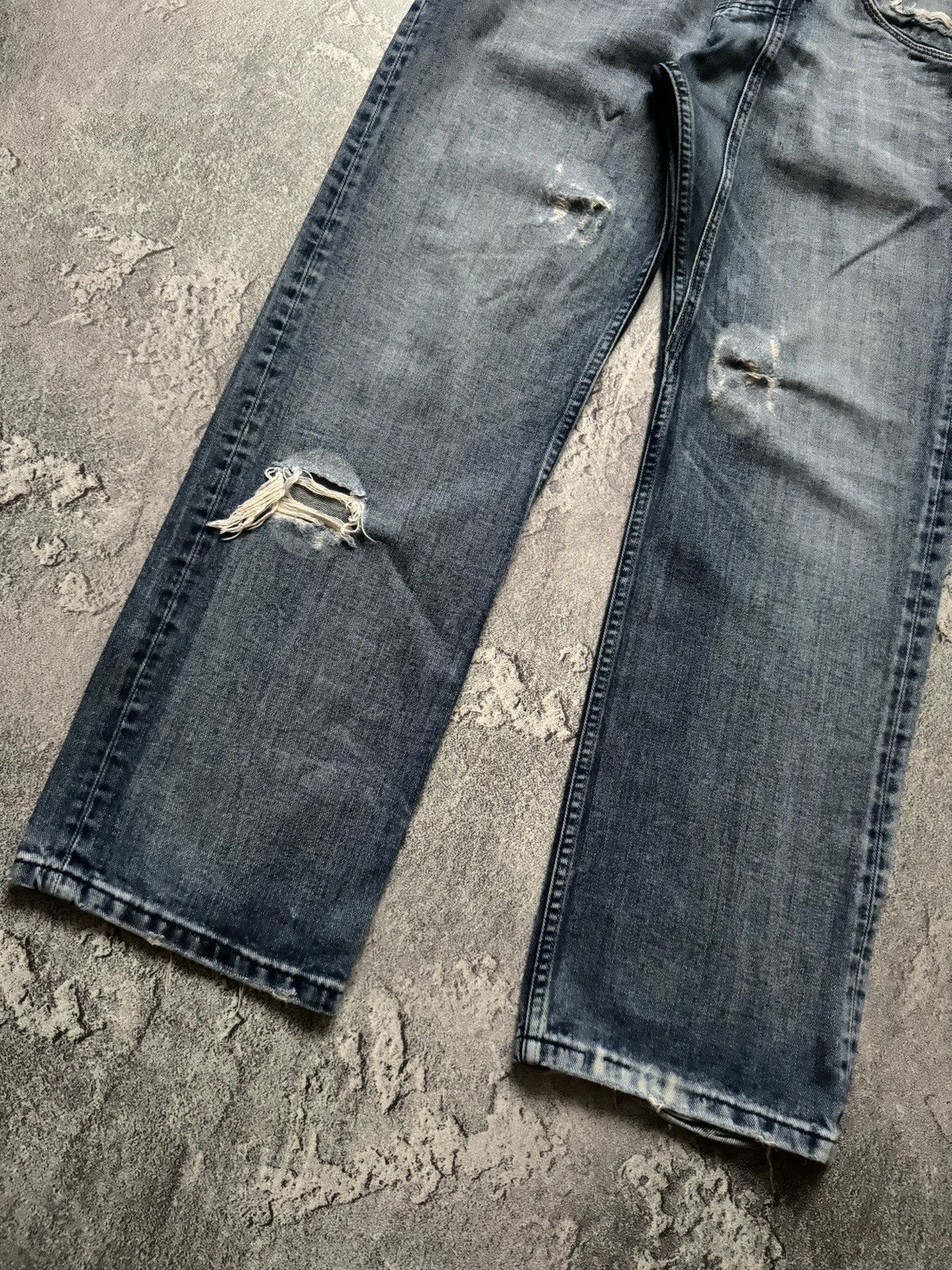 Diesel × Diesel Black Gold Diesel 36/32 distressed denim pant trouser jean chino y2k Size US 36 / EU 52 - 6 Thumbnail