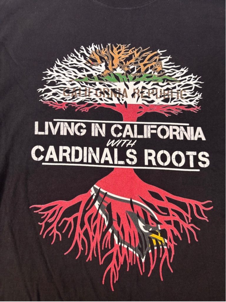 Hanes Men's Hanes T-shirt 2XL Black Cardinals Roots Size US XXL / EU 58 / 5 - 1 Thumbnail