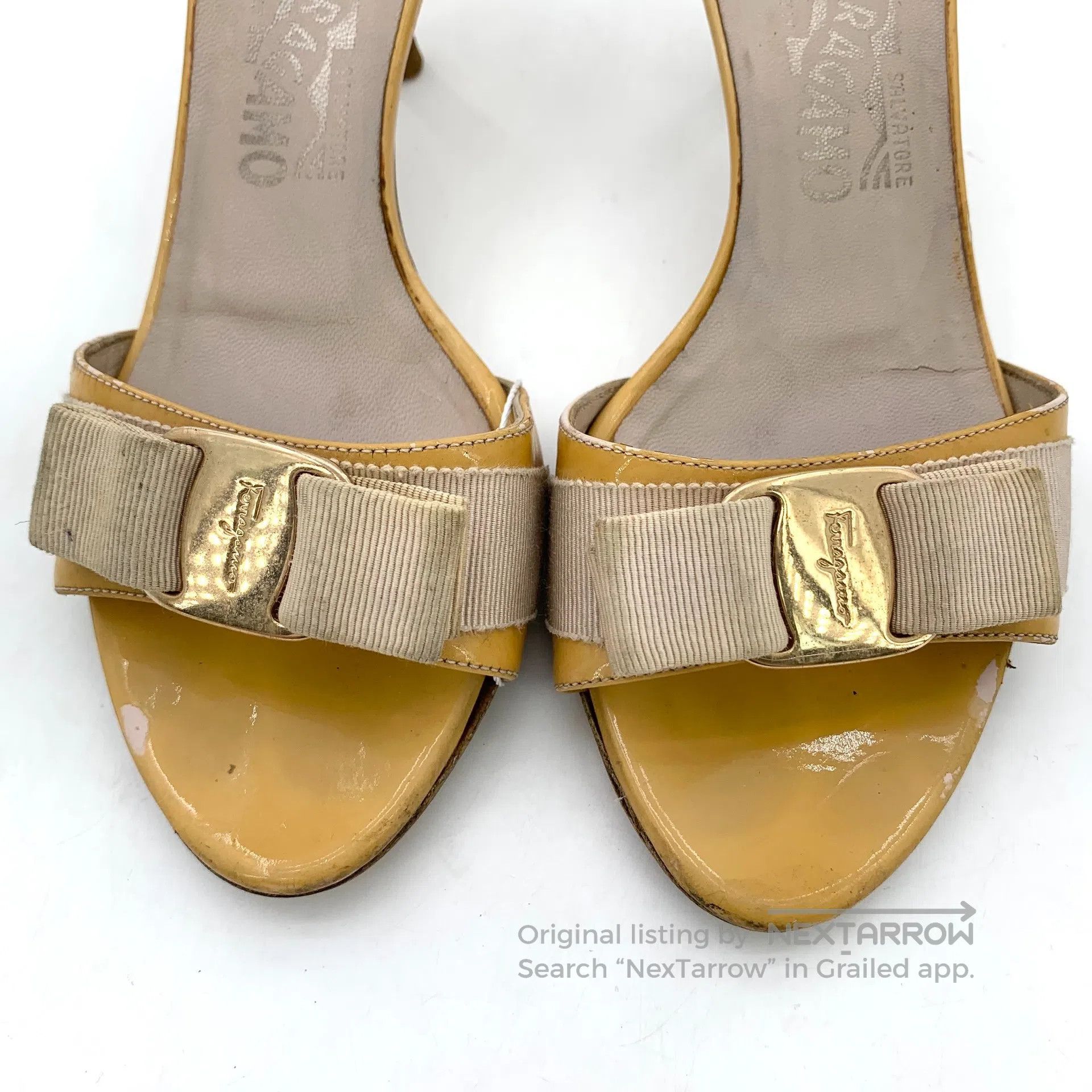 Other Salvatore Ferragamo Yellow Bow Detail High Heel Mule Sanda Size US 5.5 / IT 35.5 - 8 Thumbnail