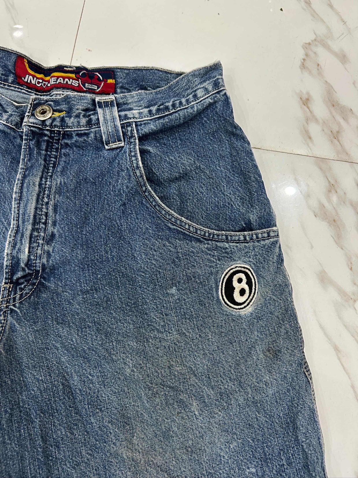 JNCO Vintage JNCO Jeans 8-Ball dragon Baggy Denim Jorts Size US 30 / EU 46 - 3 Thumbnail