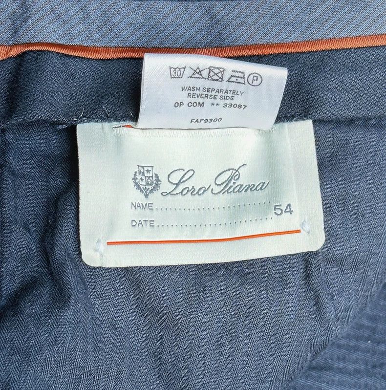 Loro Piana LORO PIANA Cotton grey casual trousers Size 54L - 5 Thumbnail