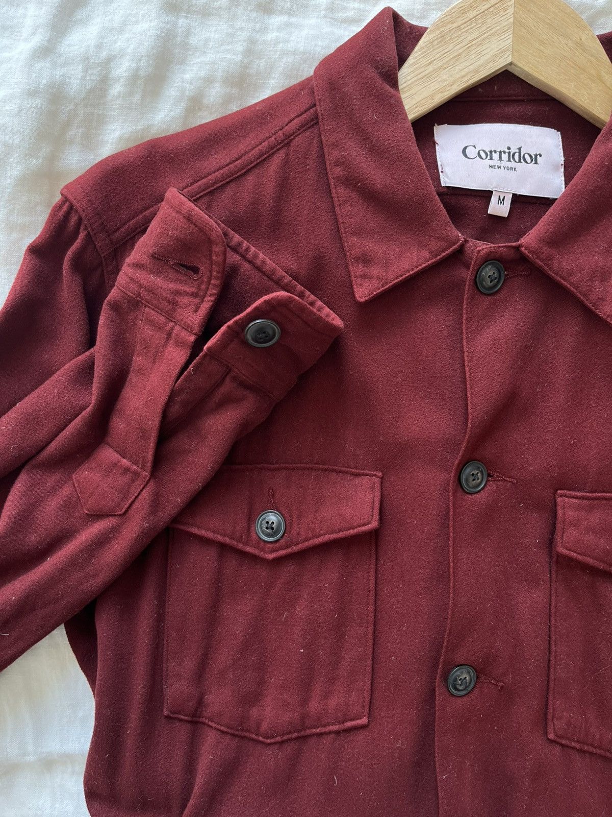 Corridor Corridor crimson moleskin military jacket (M) Size US M / EU 48-50 / 2 - 3 Thumbnail