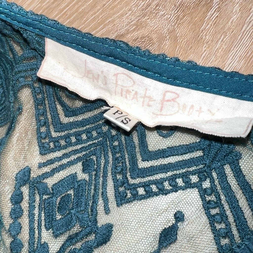 Free People Jen's Pirate Booty x Free People Sagrada Romeo Lace Teal Min Size S / US 4 / IT 40 - 11 Thumbnail