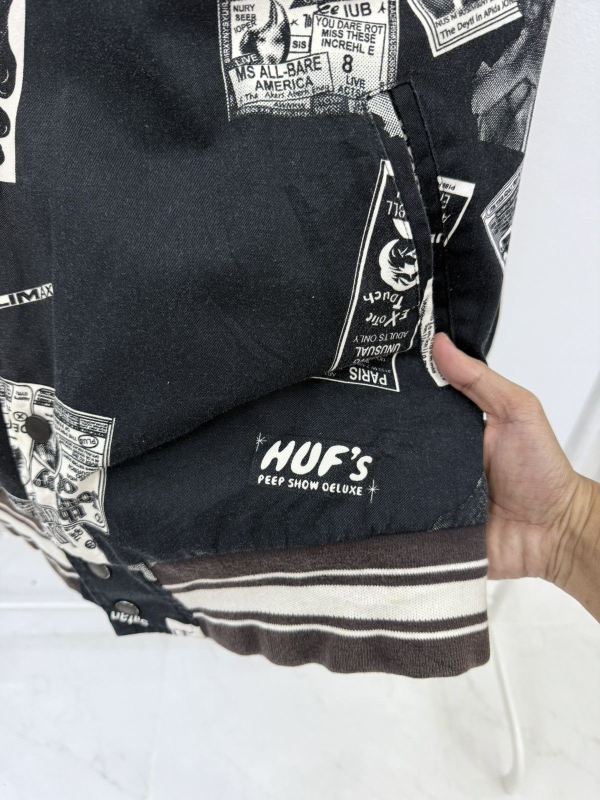 Huf HUF Worldswide Full Print Reversible Varsity Jacket Size US L / EU 52-54 / 3 - 5 Thumbnail